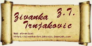 Živanka Trnjaković vizit kartica